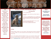 Tablet Screenshot of canadianenglishdoodles.com